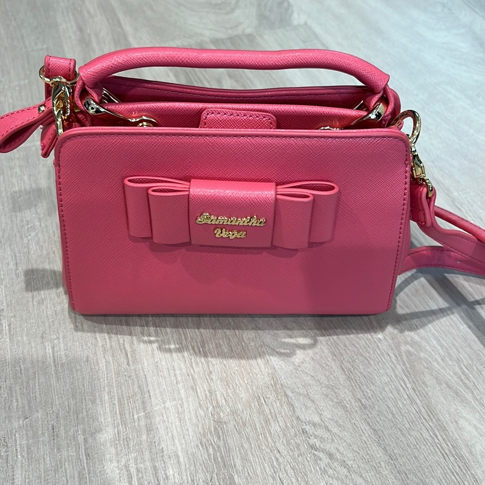 Pink Samantha Vega Crossbody Bag